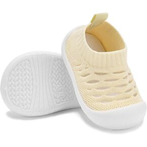 Baby Shoes for Boys Girls - Infant Toddler First Walkers Non-Skid Slipper Shoes with Rubber Sole Sneaker