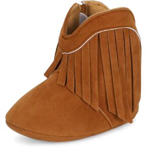 ESTAMICO Baby Girls' Cowboy Tassel Boots