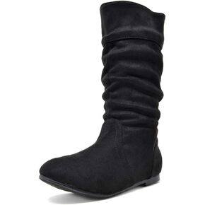 DREAM PAIRS Girl's Faux Fur Lined Knee High Winter Riding Boots(Toddler/Little Kid/Big Kid)