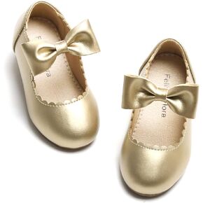 Felix & Flora Toddler Flower Girl Dress Shoes - Girl Ballet Flats Party School Shoes Wedding