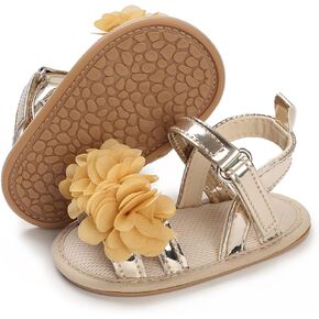 E-FAK Infant Baby Girls Sandals Summer Crib PU Leather Bowknot Soft Anti-Slip Rubber Sole Toddler First Walkers Shoes in Kuwait