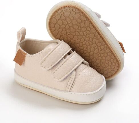 Clowora Baby Boys Girls Shoes Non-Slip Rubber Sole Sneakers Infant First Walking Toddler Crib Shoes Newborn Loafers Flats. in Saudi Arabia