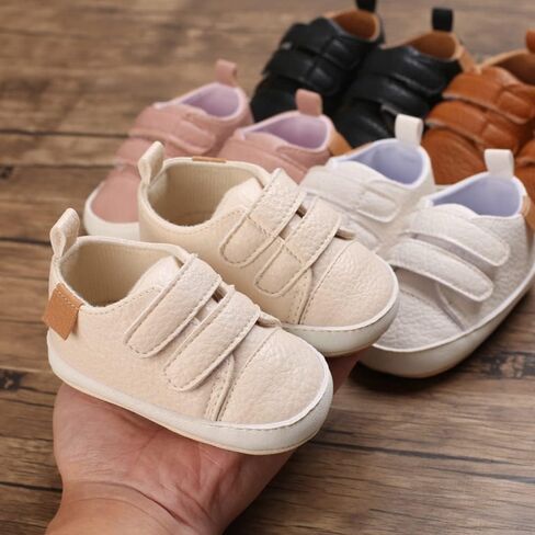 Clowora Baby Boys Girls Shoes Non-Slip Rubber Sole Sneakers Infant First Walking Toddler Crib Shoes Newborn Loafers Flats. in Saudi Arabia