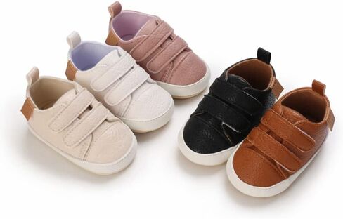 Clowora Baby Boys Girls Shoes Non-Slip Rubber Sole Sneakers Infant First Walking Toddler Crib Shoes Newborn Loafers Flats. in Saudi Arabia