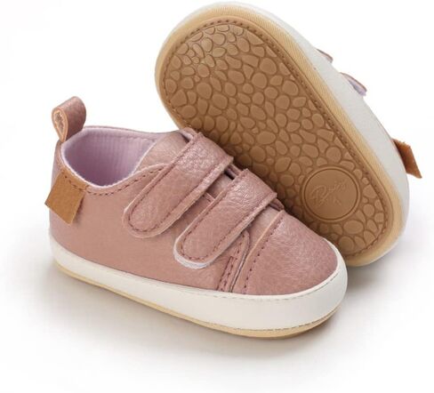 Clowora Baby Boys Girls Shoes Non-Slip Rubber Sole Sneakers Infant First Walking Toddler Crib Shoes Newborn Loafers Flats. in Saudi Arabia