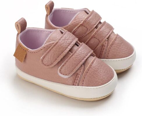Clowora Baby Boys Girls Shoes Non-Slip Rubber Sole Sneakers Infant First Walking Toddler Crib Shoes Newborn Loafers Flats. in Saudi Arabia