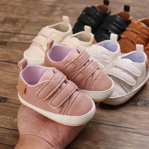 Clowora Baby Boys Girls Shoes Non-Slip Rubber Sole Sneakers Infant First Walking Toddler Crib Shoes Newborn Loafers Flats. in Saudi Arabia