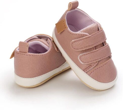 Clowora Baby Boys Girls Shoes Non-Slip Rubber Sole Sneakers Infant First Walking Toddler Crib Shoes Newborn Loafers Flats. in Saudi Arabia