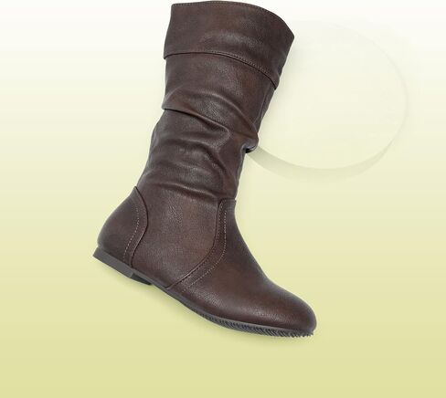 DREAM PAIRS Girl's Faux Fur Lined Knee High Winter Riding Boots(Toddler/Little Kid/Big Kid) in Kuwait