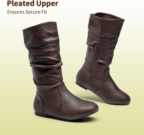 DREAM PAIRS Girl's Faux Fur Lined Knee High Winter Riding Boots(Toddler/Little Kid/Big Kid) in Kuwait