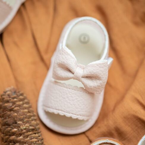 Sawimlgy Baby Girls Boys Sandals Summer Flowers Shoe Rubber Sole PU Leather Mesh Infant Toddler First Walkers Princess Dress Outdoor Shoes in Saudi Arabia