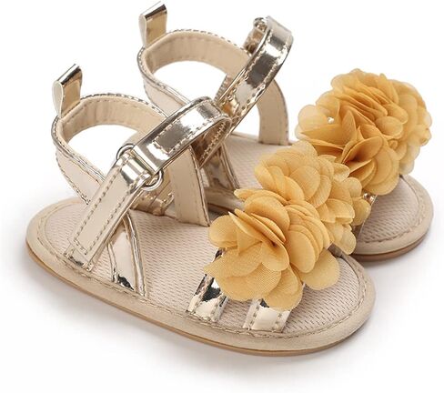 E-FAK Infant Baby Girls Sandals Summer Crib PU Leather Bowknot Soft Anti-Slip Rubber Sole Toddler First Walkers Shoes in Kuwait