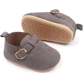 Uineky Newborn Infant Baby Boys Girls High Top Ankle Sneakers PU Leather Moccasins Prewalker First Walking Crib Shoes