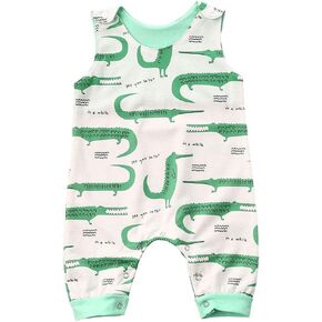Arvbitana Newborn Toddler Baby Girl Boy Sleeveless Cartoon Romper Bodysuit Jumpsuit Animal One Piece Outfit Summer Clothes