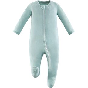 Owlivia Rayon Made from Bamboo Baby Boy Girl Sleep 'N Play, Zip Front Non-Slip Footed Sleeper Pajamas in Saudi Arabia