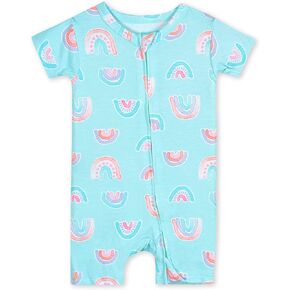 Gerber Unisex Baby Buttery Soft Short Sleeve Romper with Viscose Made from Eucalyptus in Saudi Arabia