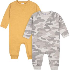 Gerber Baby Boys 2-Pack Long Leg Romper in Kuwait