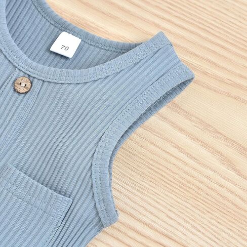 Newborn Summer Baby Boy Girl Rompers Bodysuit Jumpsuit Playsuit One Piece Outfit Clothes in Kuwait