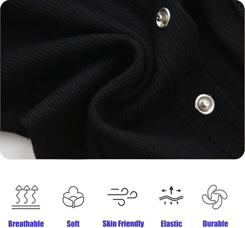KISBINI Baby Footed Pajamas with Mitten Cuffs Unisex Cotton Snap-up Romper Jumpsuit Sleep and Play 0-12 Months Footies in Saudi Arabia