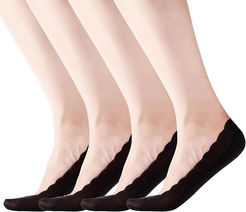 RIIQIICHY No Show Socks Womens Low Cut Liner Non-Slip Thin Causal Line for Flats Boat 4 to 6 Pack in Kuwait
