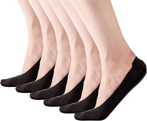 RIIQIICHY No Show Socks Womens Low Cut Liner Non-Slip Thin Causal Line for Flats Boat 4 to 6 Pack in Kuwait