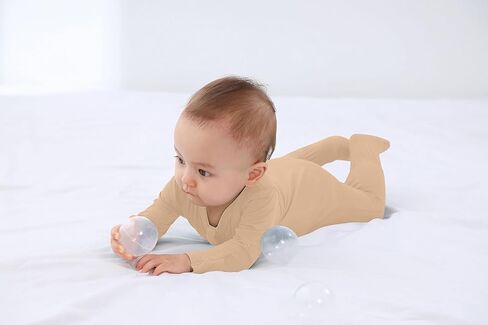 Baby Boy Footed Pajamas with Mittens,Rayon Made from Bamboo Sleepers, 2 Way Zipper Long Sleeve Pjs in Saudi Arabia