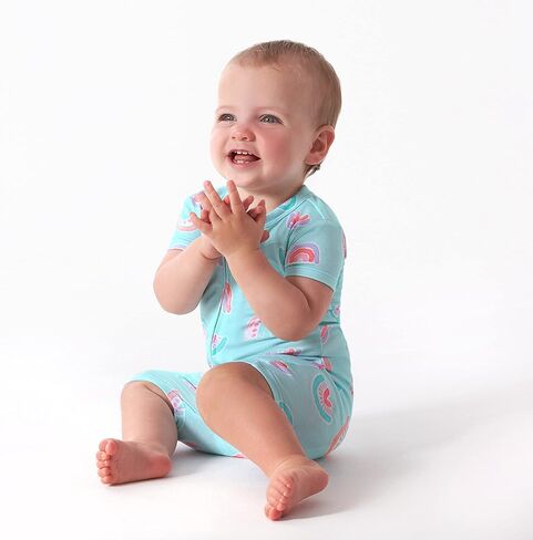 رومبير للأطفال من Gerber بأكمام قصيرة ناعم للغاية مع فسكوز مصنوع من الأوكالبتوس in Saudi Arabia