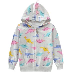 DDSOL Baby Girl Zip-up Jacket Toddler Hoodie Sweatshirt Light Winter Coat Fall Outwear 2t-7t in Saudi Arabia