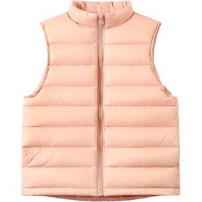 Happy Cherry Kids Winter Snow Puffer Down Vest Softshell Quilted Padded Sleeveless Jacket Ultra Light Waistcoat 4-12 Years