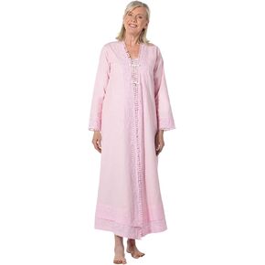 The 1 for U Women's Cotton Robe - House Coat Women, Rosalind 100% Cotton Robe