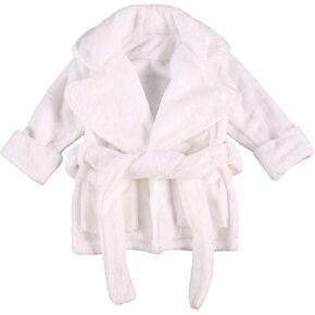 Mubineo Toddler Baby Girl Boy Comfy Thick Solid Color Plush Robe Unisex Bathrobe in Kuwait