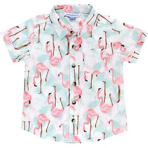 RUGGEDBUTTS Toddler Boys Button Down - Shirt with Button Tabs | 100% Cotton, Long Sleeve, Classic Fit, Solid Design, Casual Wear, Machine Wash Cold, Tumble Dry Low, Sports Theme in Kuwait