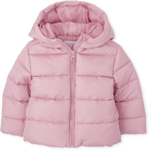 The Children's Place Baby and Toddler Girls' Medium Weight Wind-Resistant, Water-Resistant Puffer Jacket in Saudi Arabia