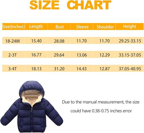 سترة XMWEALTHY للأطفال البنات والأولاد بغطاء للرأس معطف شتوي للأطفال الصغار سترات صوفية مبطنة دافئة in Kuwait