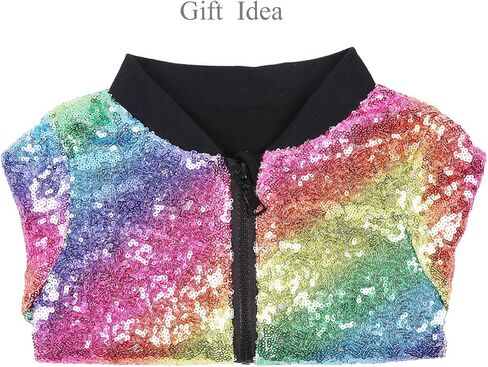 Cilucu Kids Jackets Girls Boys Sequin Zipper Coat Jacket for Toddler Birthday Christmas Clothes in Saudi Arabia