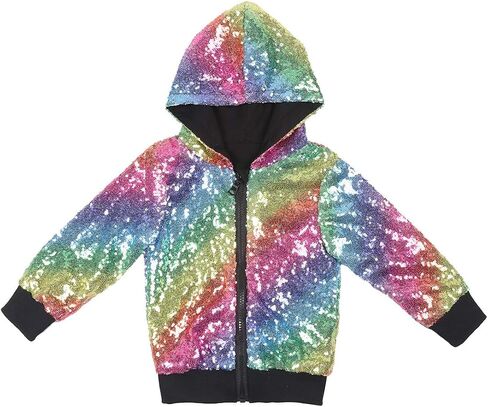 Cilucu Kids Jackets Girls Boys Sequin Zipper Coat Jacket for Toddler Birthday Christmas Clothes in Saudi Arabia