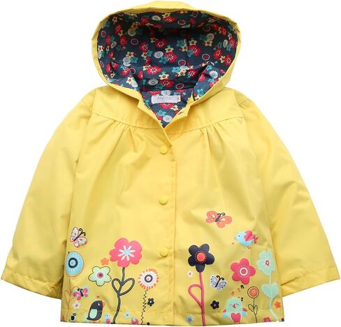 معطف Arshiner Girl Baby Kid مقاوم للماء بغطاء للرأس معطف واق من المطر بغطاء للرأس in Kuwait