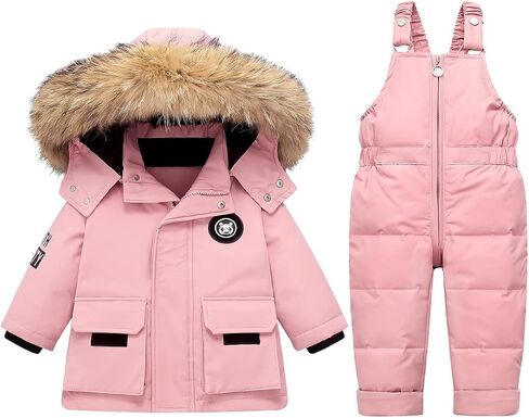 Boy Snow Pant And Jacket Toddler Girl Snowsuit Winter Clothes Snow Bib Kid Coat in Saudi Arabia