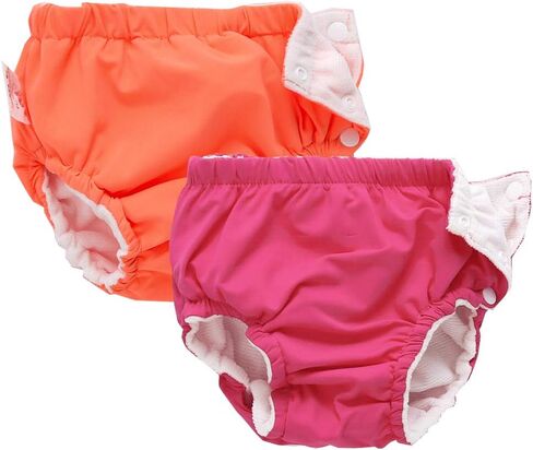 IIjnUhb Swim Diapers Baby Reusable 2 Pack,Washable Pants for 0-3 Years Boys Girls Swimming Lesson Shower Gifts in Saudi Arabia