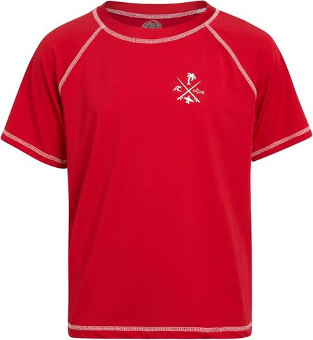 Toddler Boys' Rash Guard Shirt - Short Sleeve Swim Shirt for Babies (Size: 2T-4T) in Kuwait
