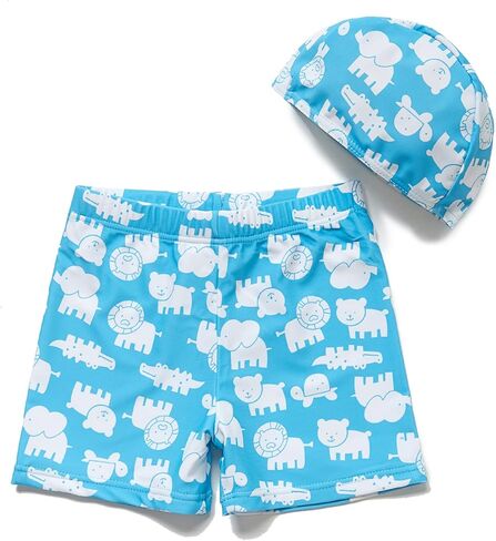 Mazuliso Baby Boys Swim Trunks UPF50+ Beach Shorts UV Swim Cap Sun Protection in Saudi Arabia