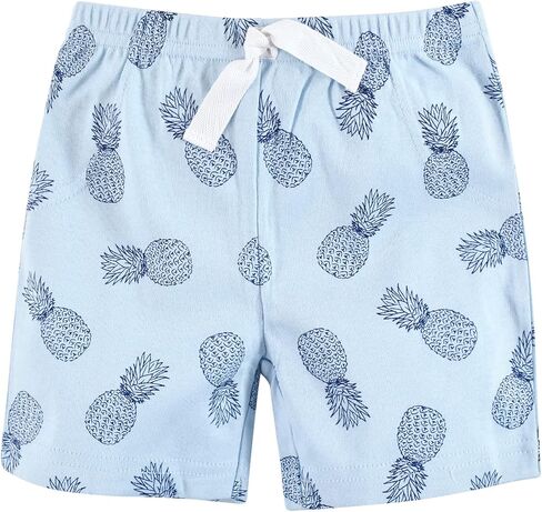 Hudson Baby Unisex Baby and Toddler Shorts Bottoms 4-Pack, Palm Tree, 4 Toddler in Kuwait