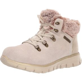 Skechers Women's Synergy Cold Catcher-Short Waterproof Lace Up with Faux Fur Cuff Snow Boot in Kuwait