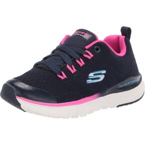 Skechers Unisex-Child Sport, Air Cooled Memory Foam, Girls Lace Up Sneaker in Kuwait