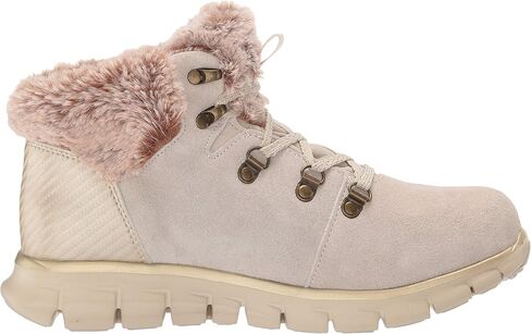 Skechers Women's Synergy Cold Catcher-Short Waterproof Lace Up with Faux Fur Cuff Snow Boot in Kuwait
