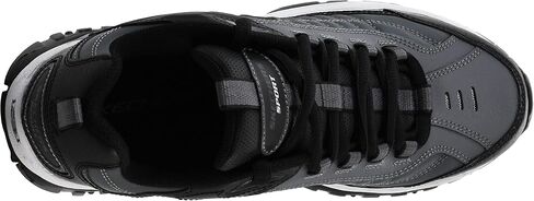 Skechers Men's Energy Afterburn Lace-Up Black/Gray Sneaker 10.5 in Saudi Arabia