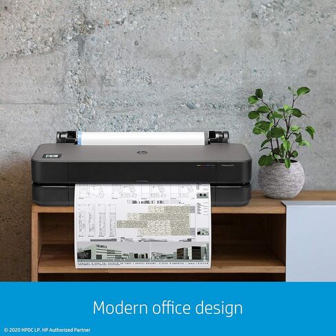 HP DesignJet T210 Large Format 24-inch Plotter Printer, with Modern Office Design (8AG32A), Black in Saudi Arabia