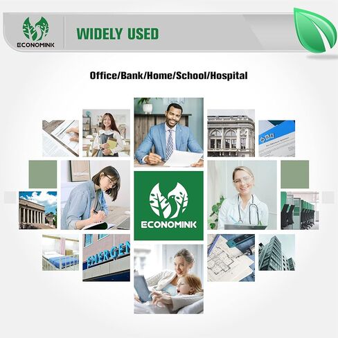 خرطوشة حبر سوداء معاد تصنيعها 62 من Economink استبدال ل HP 62XL عالية الإنتاجية للاستخدام مع Envy 7640 5660 5540 7645 7644 5643 5640 5661 5642 7643 OfficeJet 250 200 5741 5741 0 5744 عبوة من 5 قطع in Kuwait