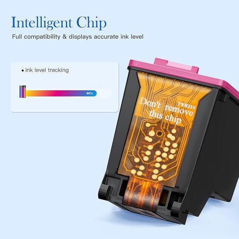 استبدال خراطيش الحبر المعاد تصنيعها من Valuetoner لطابعة HP 65XL 65 XL N9K04AN Envy 5055 5052 5058 DeskJet 2655 3755 3720 3722 3723 3752 3758 2652 2624 (3 ألوان + 1 رأس طباعة قابل لإعادة الاستخدام) in Kuwait