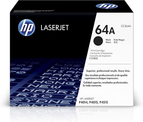 Original HP 64A Black Toner Cartridge | Works with HP LaserJet P4014, P4015, P4515 Series | CC364A in Saudi Arabia